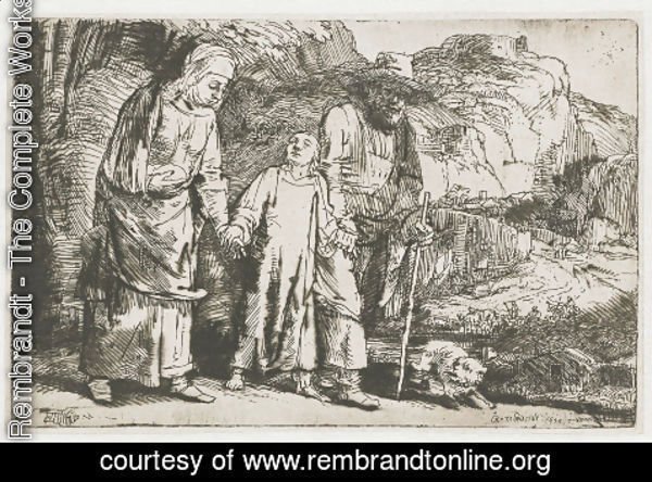 Rembrandt - Christ returning from the Temple with his Parents