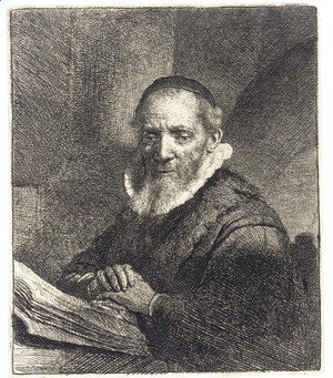 Rembrandt - Jan Cornelius Sylvius, Preacher