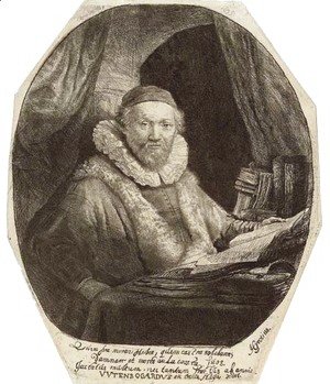 Rembrandt - Jan Uytenbogaert, Preacher of the Remonstrants