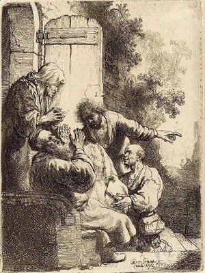 Rembrandt - Joseph's Coat brought to Jacob