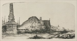 Rembrandt - Landscape with an Obelisk