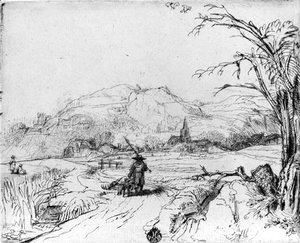 Landscape with Sportsman and Dog