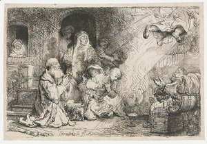 Rembrandt - The Angel departing from the Family of Tobias