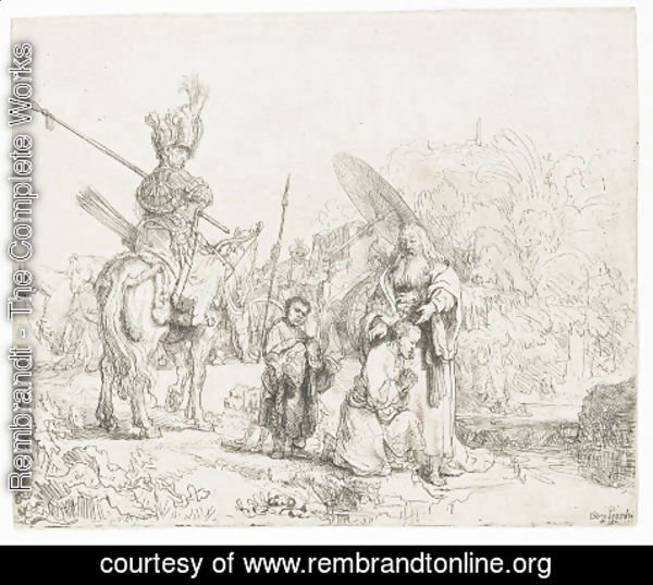 Rembrandt - The Baptism of the Eunuch 2