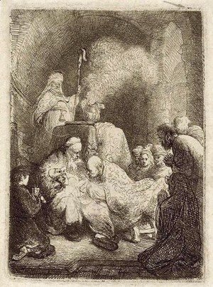 Rembrandt - The Circumcision Small Plate