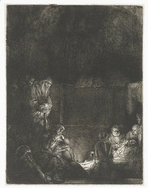 Rembrandt - The Entombment 4