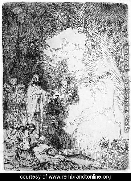 Rembrandt - The Raising of Lazarus Small plate