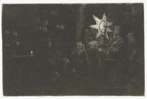 Rembrandt - The Star of the Kings A Night Piece