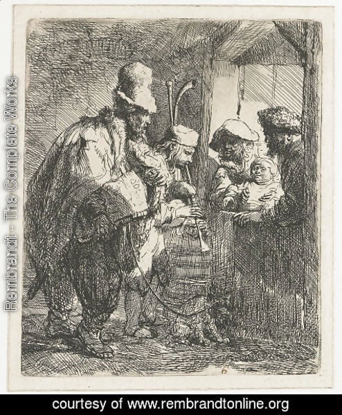 Rembrandt - The strolling Musicians
