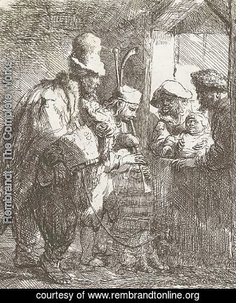 Rembrandt - The strolling Musicians 2