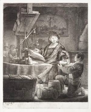Rembrandt - Jan Uytenbogaert, The Goldweigher