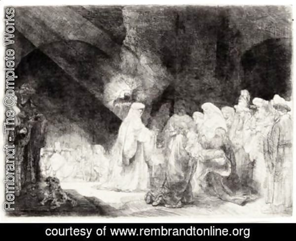 Rembrandt - Presentation In The Temple Oblong Plate