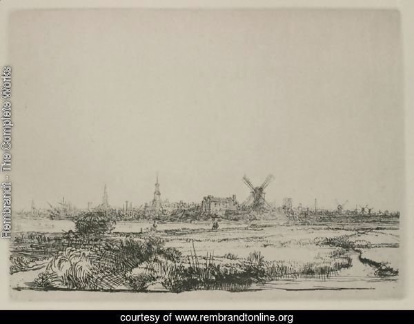 A View Of Amsterdam From The North West