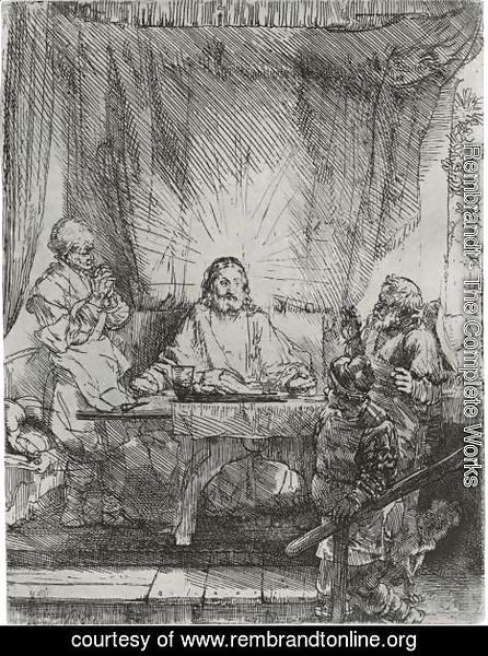 Christ At Emmaus The Larger Plate