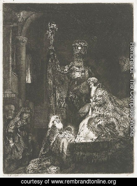 Rembrandt - The Presentation In The Temple In The Dark Manner
