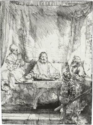 Rembrandt - Christ At Emmaus 2