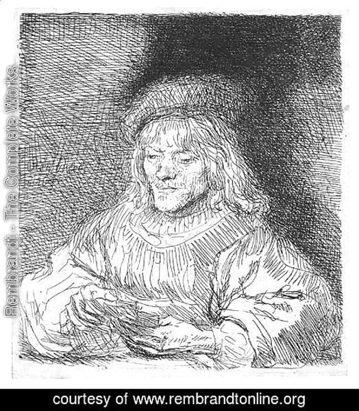 Rembrandt - The Card Player 2