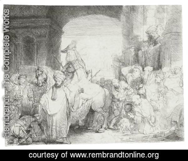 Rembrandt - The Triumph Of Mordecai 2