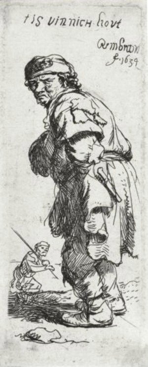 Rembrandt - A Peasant Calling Out 'Tis Vinnich Kout'