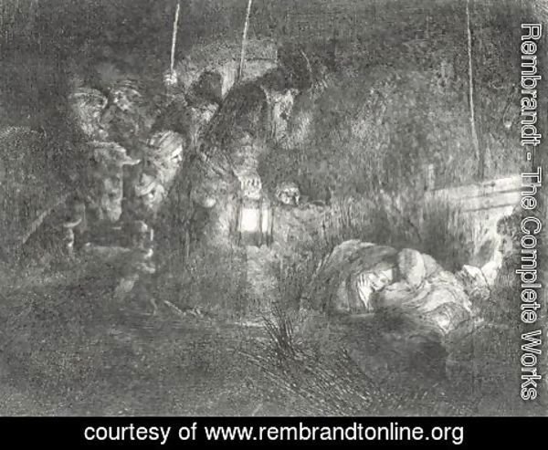 Rembrandt - The Adoration Of The Shepherds A Night Piece 2