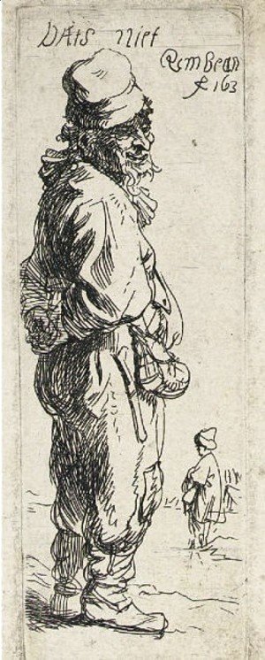 Rembrandt - A peasant replying 'dats niet'