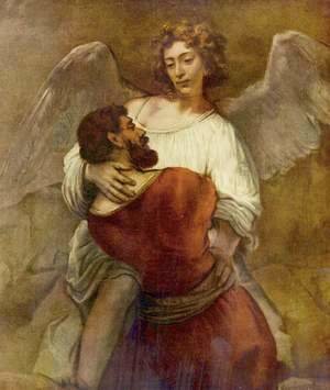 Rembrandt - Jacob Wrestling with the Angel