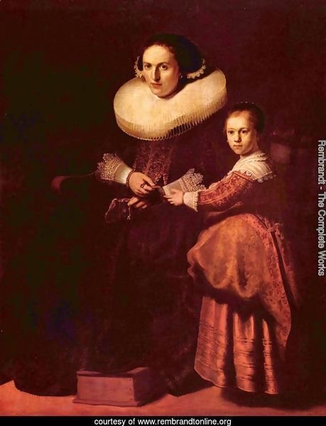Portrait of Susanna and her daughter Eva Pellicone