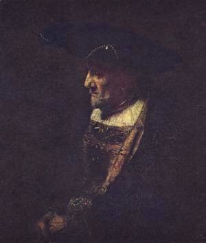 Rembrandt - Portrait of a man in hat