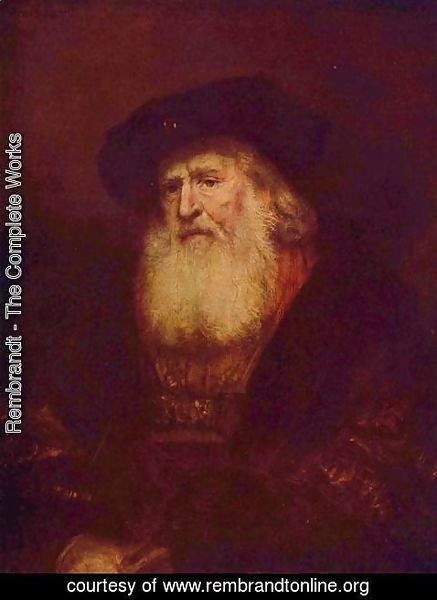 Rembrandt - Portrait of a bearded old man