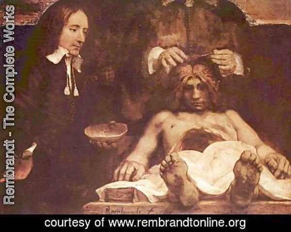 Rembrandt - The anatomy lesson of Dr. Joan Deyman (or Dr. Jan Deijman)