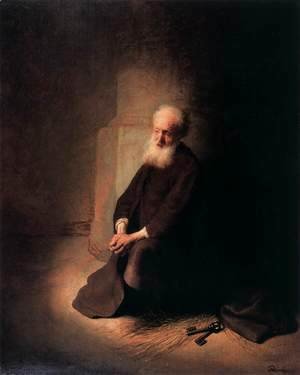 Rembrandt - Apostle Peter in Prison