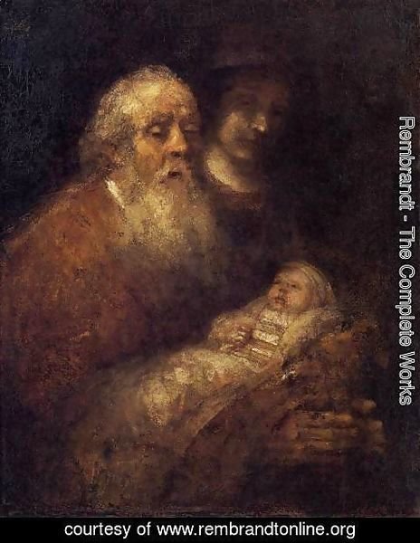Rembrandt - Simeon with the Infant Jesus in the Temple