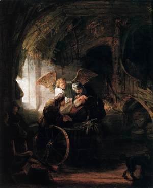 Rembrandt - Tobit is Healed by His Son