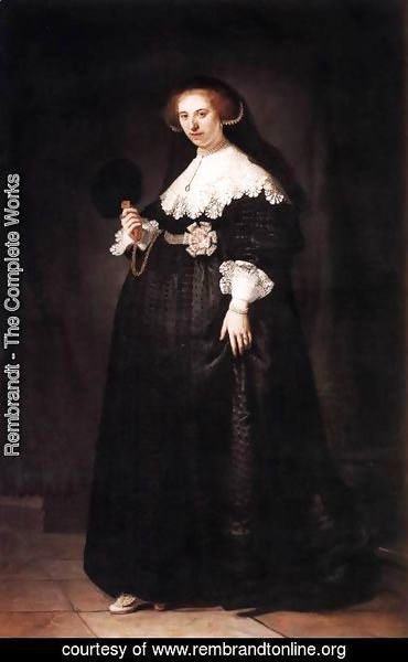 Rembrandt - Portrait of Oopjen Coppit, Wife of Marten Soolmans