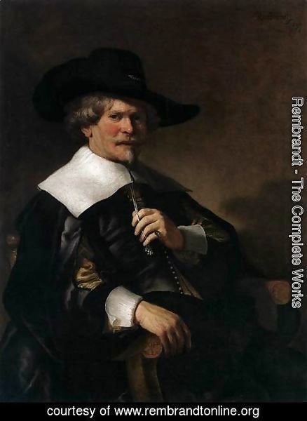 Rembrandt - Portrait of a Man Seated in an Armchair