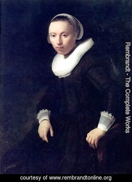 Rembrandt - A Portrait of a Young Woman