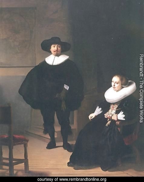 Portrait of a Couple in an Interior