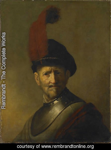 Rembrandt - An Old Man in Military Costume (formerly called Portrait of Rembrandt's Father)