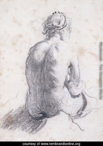 A Study of a Female Nude Seen from the Back