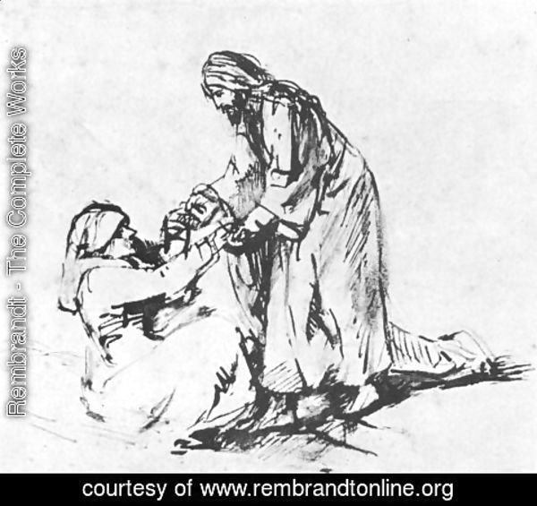Rembrandt - Healing of Peter's Mother in law