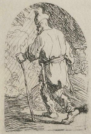 Rembrandt - A Sketch for a Flight into Egypt