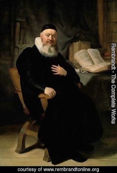 Rembrandt - Portrait-Of-Johannes-Elison 2