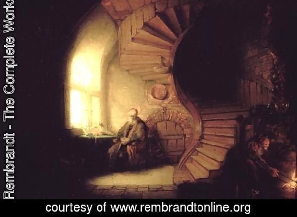 Rembrandt - Philosopher in Meditation