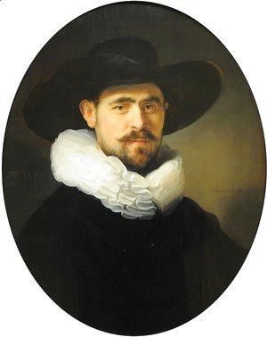 Portrait of a Bearded Man in a Wide Brimmed Hat