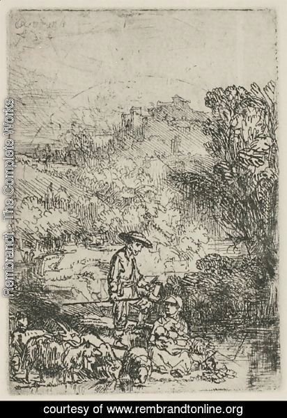 Rembrandt - The Shepards in the Woods