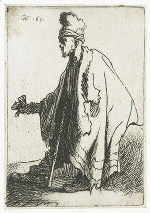 Rembrandt - The leper (Lazarus clep)
