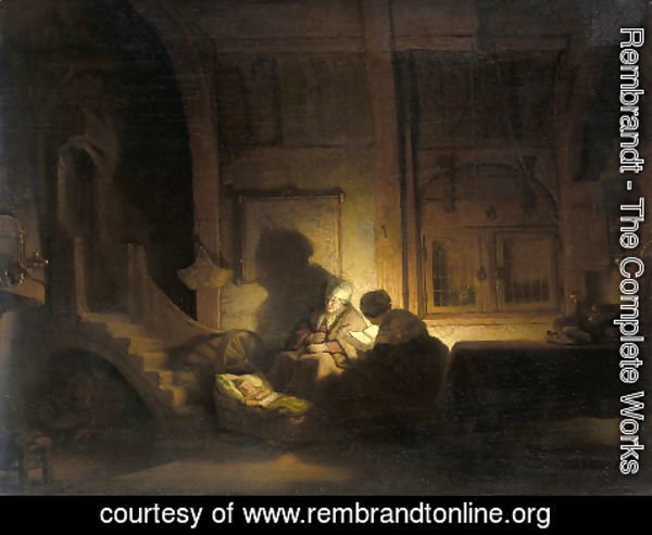 Rembrandt - The holy family night