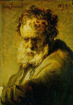 Rembrandt - A Bust of an Old Man