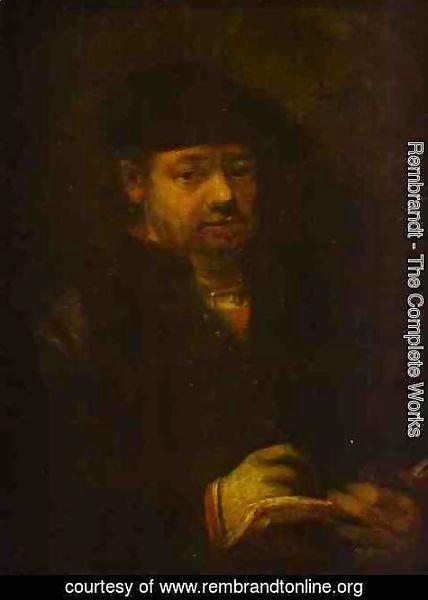 Rembrandt - Self-portrait with a Sketch Book