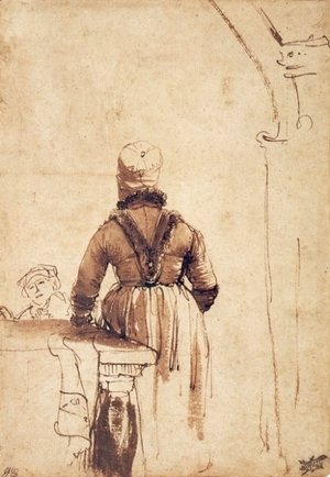 Rembrandt - Woman Wearing a Costume of Northern Holland